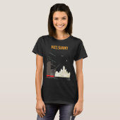 ヘルシンキ フィンランド 大聖堂 白い旅 Tシャツ (正面フル)