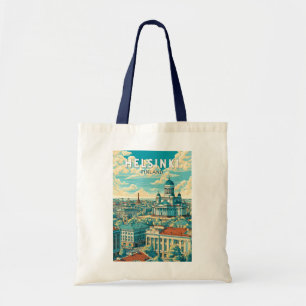 ヘルシンキ フィンランド 旅行 アート ヴィンテージ トートバッグ