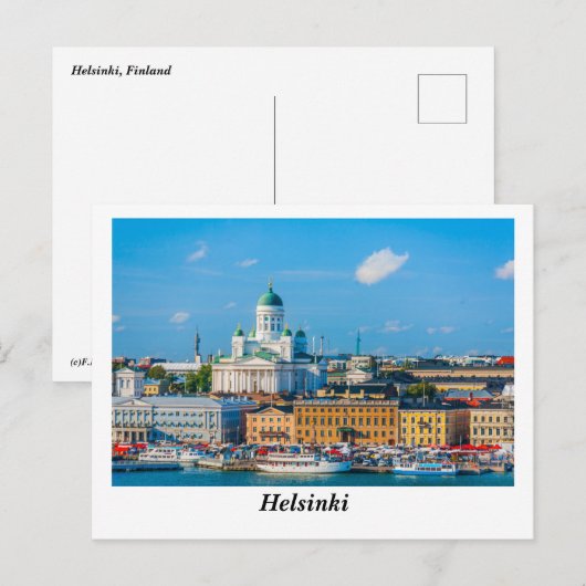 ヘルシンキ ポストカード (正面/裏面)