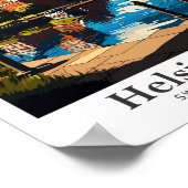 ヘルシンボルグスウェーデンアートヴィンテージトラベルポートレート ポスター (角)