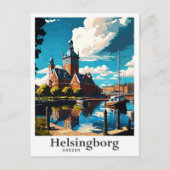 ヘルシンボルグスウェーデンアートヴィンテージトラベルポートレート ポストカード (正面)