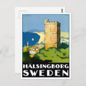 ヘルシンボルグスウェーデンヴィンテージ旅行はがき ポストカード (正面/裏面)