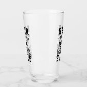 ヘルシーおもしろいビール対グリーンケールユーモア引用文 タンブラーグラス (左)