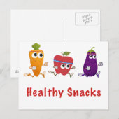 ヘルシーなスナック ポストカード (正面/裏面)