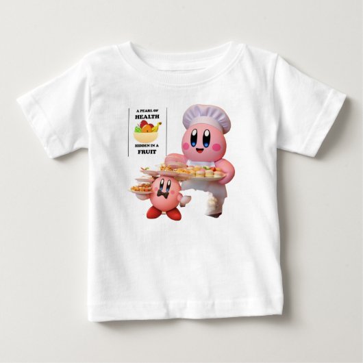 ヘルシーな朝のTシャツ ベビーTシャツ (正面)