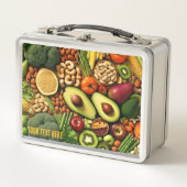 ヘルシーな野菜のスナックカラフル メタルランチボックス (正面)