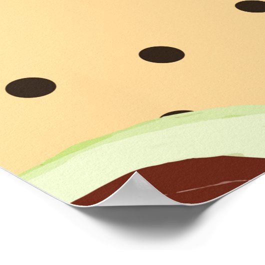 ヘルシーな食べ物。シームレスなアボカドパターン、アボカド ポスター (角)