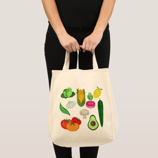 ヘルシーな食事 トートバッグ (正面(商品))