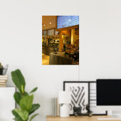 ヘルシーカフェのインテリア - スムージーとサラダバー付き ポスター (ホームオフィス)