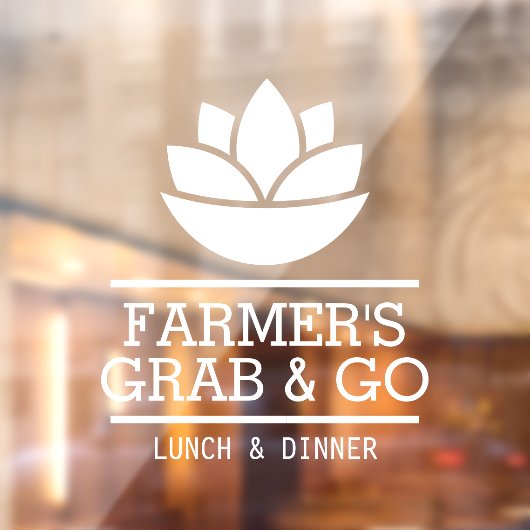 ヘルシーサラダ野菜の食べ物，レストラン ウィンドウサイン (シート2)