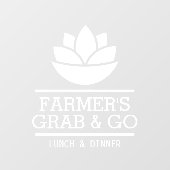 ヘルシーサラダ野菜の食べ物，レストラン ウィンドウサイン (シート)