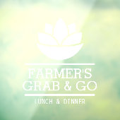 ヘルシーサラダ野菜食品 レストラン ウィンドウサイン (シート3)