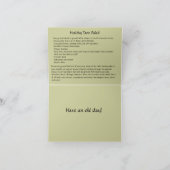 ヘルシータコサラダレシピノートカード シーズンカード (内部)