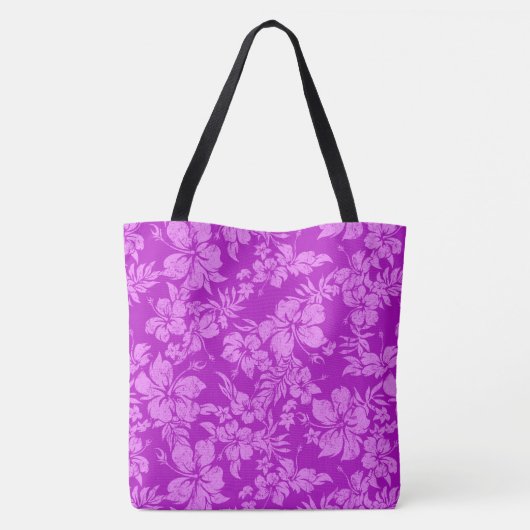 ヘルシートレッキングハワイアンハイビスカスビーチバッグ トートバッグ (裏面)