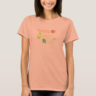ヘルシーハッピーライフのロゴティー Tシャツ