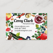 ヘルシーパーソナルシェフ栄養士モダン野菜 割引カード (裏面)