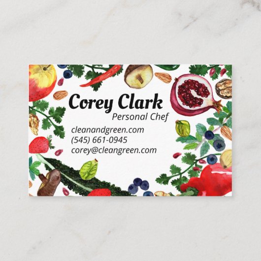 ヘルシーパーソナルシェフ栄養士モダン野菜 割引カード (裏面)