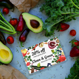 ヘルシーパーソナルシェフ栄養士モダン野菜 割引カード