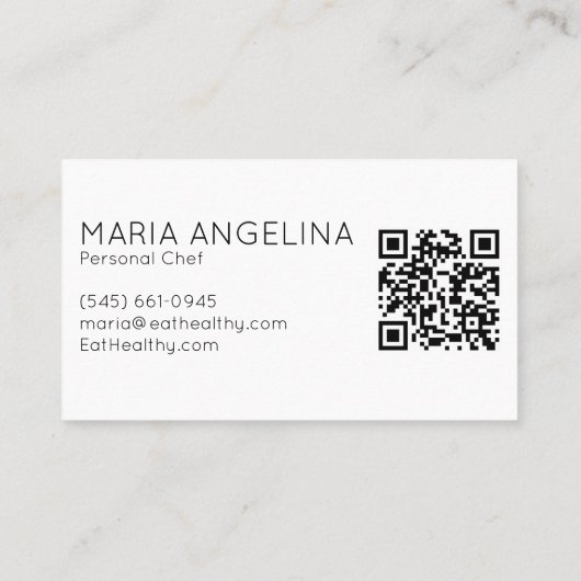 ヘルシーパーソナルシェフ栄養士モダン野菜 名刺 (裏面)