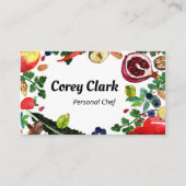ヘルシーパーソナルシェフ栄養士モダン野菜 名刺 (正面)