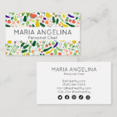 ヘルシーパーソナルシェフ栄養士モダン野菜 名刺 (正面/裏面)