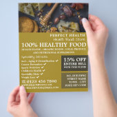 ヘルシーフード広告店 チラシ (手)