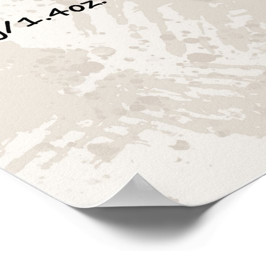 ヘルシーブレックファーストパスタレシピイラストレーション ポスター (角)