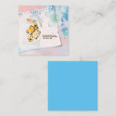 ヘルシーブレッドブレックファースト食品、ベーカーの名刺 スクエア名刺 (正面/裏面)