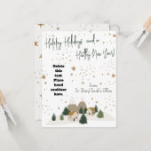 ヘルシーホリデーウィンターハンドサニタイザギフトカード カード (正面/裏面インサイチュ)