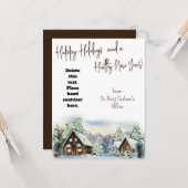 ヘルシーホリデーウィンターハンドサニタイザギフトカード カード (正面/裏面インサイチュ)