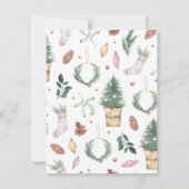 ヘルシーホリデーストッキングハンドサニタイザギフトカード カード (裏面)