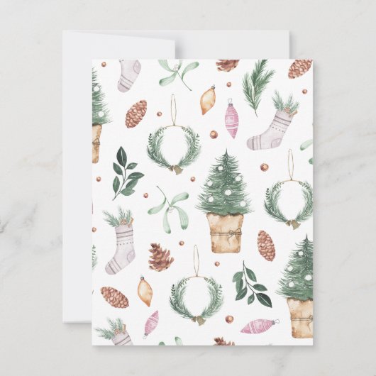 ヘルシーホリデーストッキングハンドサニタイザギフトカード カード (裏面)