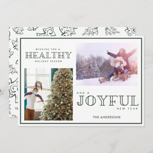 ヘルシーホリデーファミリーフォトクリスマス (正面/裏面)