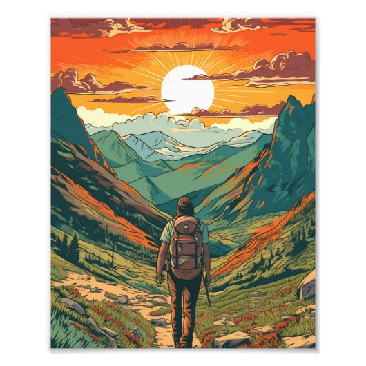 ヘルシーマウンテン登山 フォトプリント            (正面)