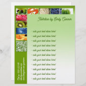 ヘルシーライフ栄養士グリーンデザインレターヘッド レターヘッド (正面/裏面)