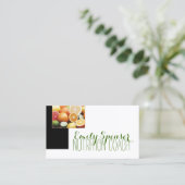 ヘルシーライフ栄養士フルーツボックスかわいいカード 名刺 (スタンド正面)