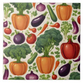 ヘルシー野菜ハッピーフードトレンディーコレクション タイル (正面)