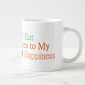 ヘルシー食べハッピーマグカップ ジャンボコーヒーマグカップ (右)