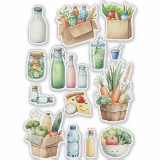 ヘルシー食品 シール (正面)