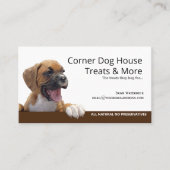 ヘルシー·ホームメード·ドッグが名刺を治療 名刺 (正面)