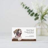 ヘルシー·ホームメード·ドッグが名刺を治療 名刺 (スタンド正面)