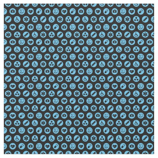 ヘルスと医療アイコンのカスタム色 ファブリック (クローズアップ)