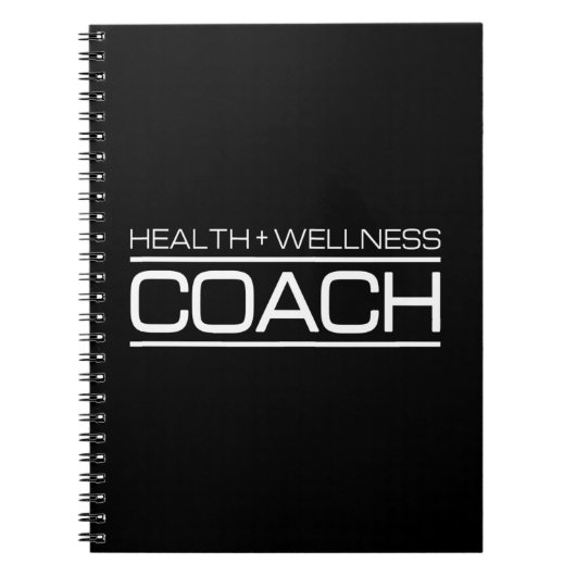 ヘルスウェルネスコーチフィットネスパーソナルトレーナージム ノートブック (正面)