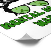 ヘルスウォリアーmessyブングルービーヒョウ緑リブ ポスター (角)