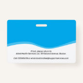 ヘルスエッセンシャルワーカーID写真ID バッジ (裏面)