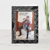 ヘルスクラブに参加することは、実際にそこに行くことである カード (正面)