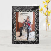 ヘルスクラブに参加することは、実際にそこに行くことである カード (黄色い花)