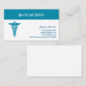 ヘルスケアおよび医学 名刺 (正面/裏面)