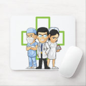 ヘルスケアか医学のスタッフ-医者及びナース マウスパッド (マウス)