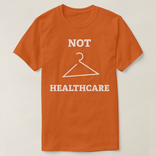ヘルスケアではない Tシャツ (デザイン正面)